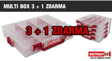 Krabička/kufřík na nástrahy - MULTI BOX 3 + 1 ZDARMA