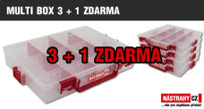 Krabička/kufřík na nástrahy - MULTI BOX 3 + 1 ZDARMA