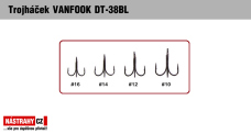 Bezprotihrotý trojháček VANFOOK DT-38BL