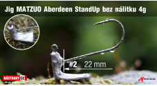 Neváznoucí jigovka MATZUO Aberdeen StandUp bez nálitku vel. 2 - 22 mm - 5 ks