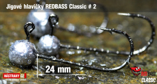 Jigová hlavička REDBASS Classic #2 - 23 mm