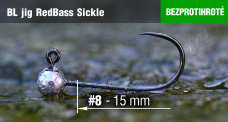 Bezprotihrotý jig REDBASS Sickle #8 - 14 mm