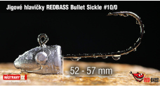 Jigová hlavička REDBASS Bullet Sickle #10/0 - 57 mm