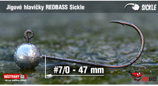 Jigová hlavička REDBASS Sickle #7/0 - 47 mm