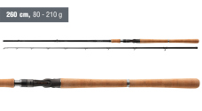 Baitcastový prut Daiwa Pro Staff Big Bait Baitcast 2,60 m, 80 - 210 g