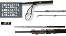 Přívlačový prut Daiwa Tournament SW AGS Jiggerspin