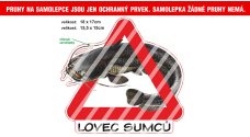 Rybářská samolepka Lovec sumců