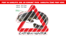 Rybářská samolepka Catfish Hunter