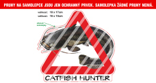 Rybářská samolepka Catfish Hunter