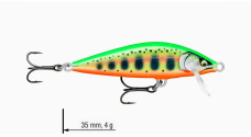 Wobler jednodílný Count Down Elite 3,5 cm RAPALA