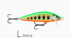 Wobler jednodílný Count Down Elite 3,5 cm RAPALA