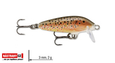 Wobler jednodílný Original Floating RAPALA 3 cm