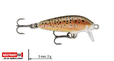 Wobler jednodílný Original Floating RAPALA 3 cm