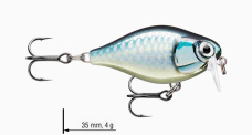 Wobler jednodílný X-Light Crank Shallow Runner 3,5 cm RAPALA