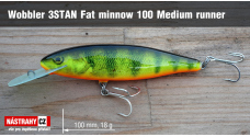 Wobler 3STAN Fat minnow 100 medium runner